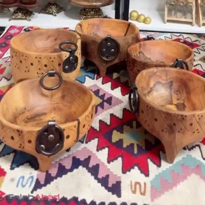 فروش عمده آجیل خوری پایه دار چوب آلو