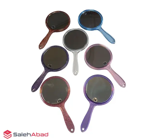 فروش عمده آینه آرایشی دسته دار دوطرفه