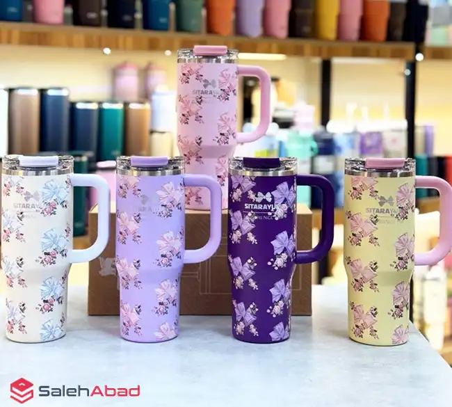 فروش عمده تراول ماگ طرح پاپیون 900 میل SITARAYURI