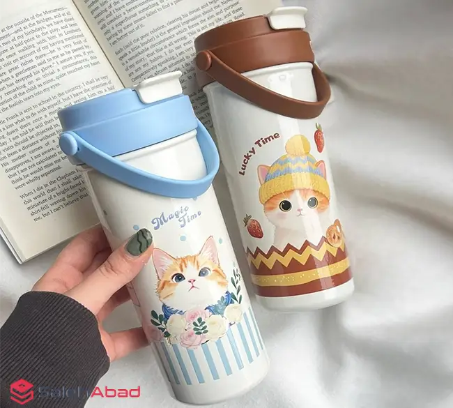فروش عمده تراول ماگ دو حالته طرح گربه