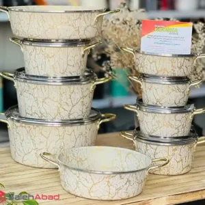 فروش عمده ست قابلمه 15 پارچه ماربل کوشا