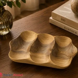 فروش عمده اردو خوری چوب گردو سه خانه