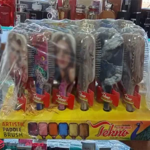 فروش عمده برس مو دخترانه بیضی طرح دار
