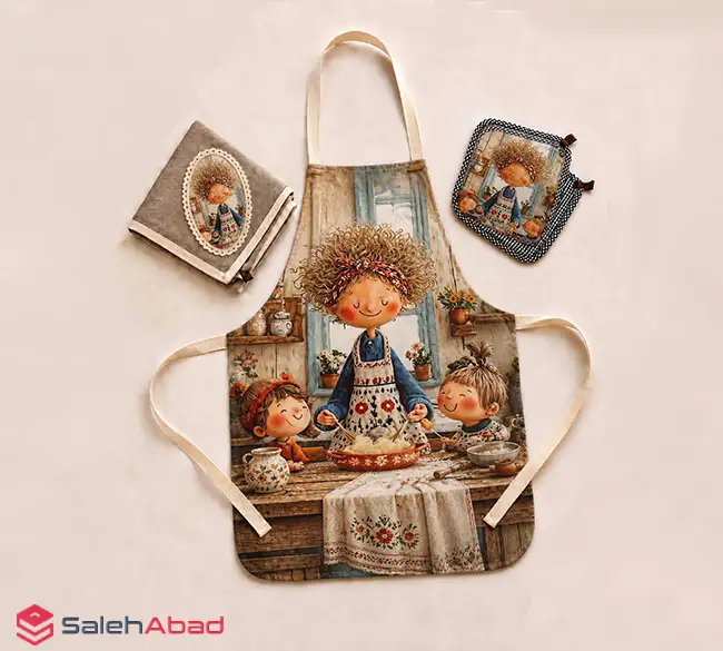 فروش عمده ست آشپزخانه پارچه ای 3 تکه