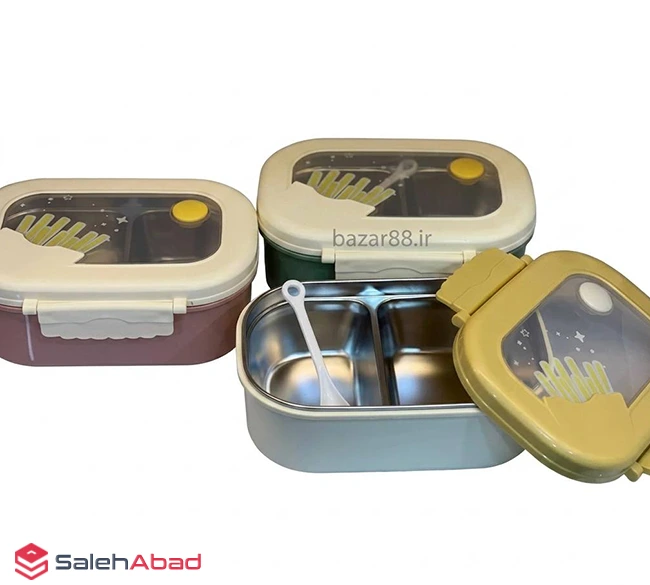 فروش عمده ظرف غذا داخل استیل طرح سیب زمینی
