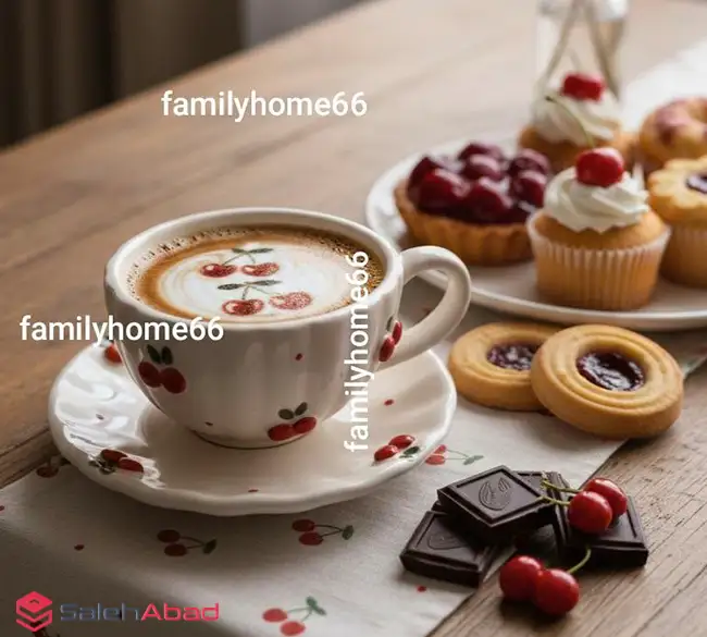 فروش عمده فنجان نعلبکی آلبالو برجسته