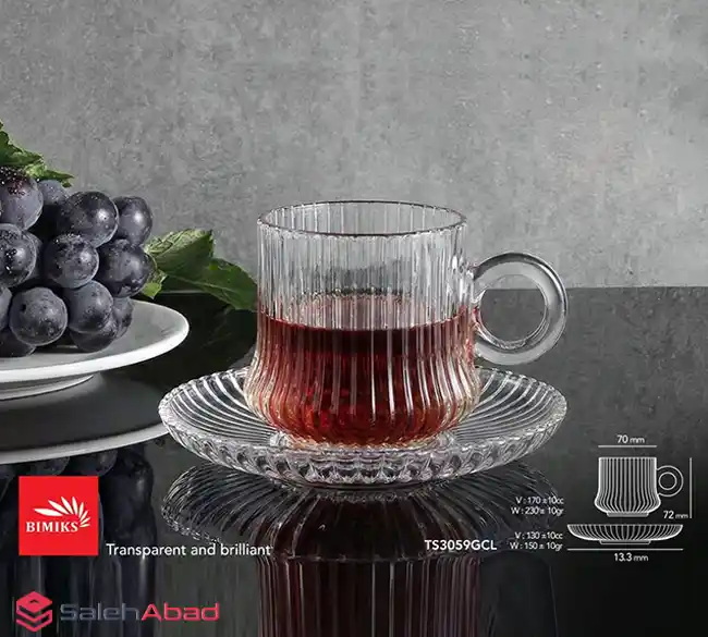 فروش عمده ست فنجان نعلبکی بیمیکس مدل پریمو