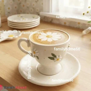 فروش عمده فنجان و نعلبکی گل بابونه