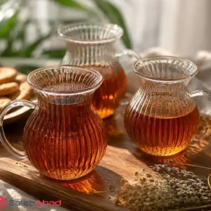 فروش عمده استکان پیرکس کمرباریک تپل