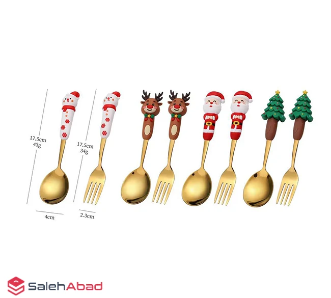 فروش عمده ست قاشق چنگال کریسمس