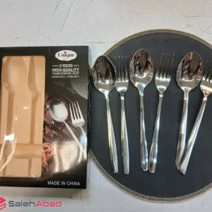 فروش عمده قاشق و چنگال یونیک جعبه مشکی