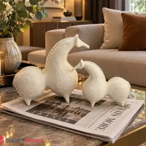 فروش عمده ست مجسمه اسب ققنوس طرح اسلیمی