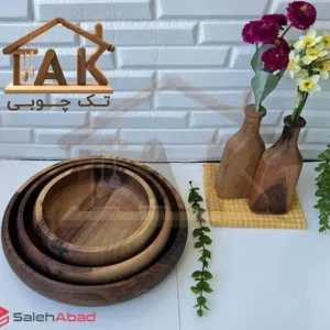 فروش عمده کاسه چوب گردو خمره ای 3 سایز