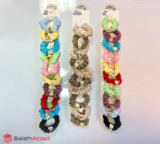 فروش عمده کش مو مخمل پیکسل دار