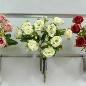فروش عمده بوته گل رز مصنوعی رنگی
