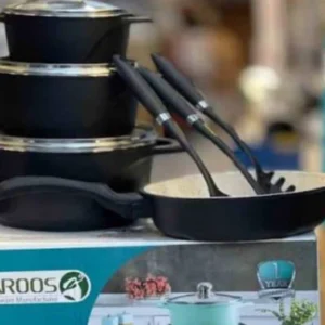 سرویس قابلمه چدن گرانیت AROOS مدل ویکتوریا