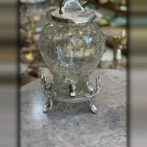 کلمن آبگز با درب و پایه آلومینیومی طرح گلبرگ